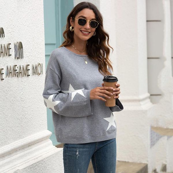 2020 autumn off shoulder sweater women star print jumpers ladies winter warm sweater pullover women knitwear sweaters loose, White;black
2020 autumn off shoulder sweater women star print jumpers ladies winter warm sweater pullover women knitwear sweaters loose, White;black