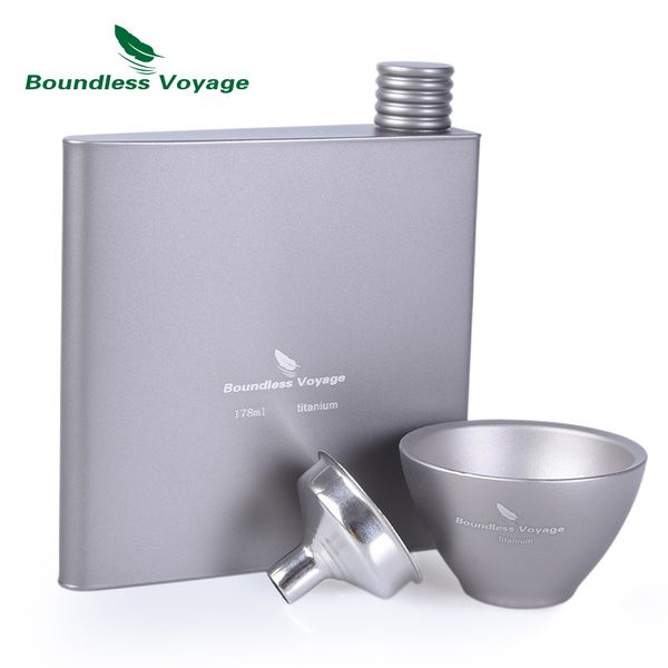 boundless voyage outdoor titanium hip flask sake cup set camping hiking travel picnic wine drink whiskey drinkware 6oz/178ml
boundless voyage outdoor titanium hip flask sake cup set camping hiking travel picnic wine drink whiskey drinkware 6oz/178ml