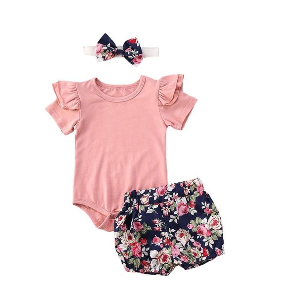 clothing sets 3pcs born baby girls short sleeve ruffle romper floral shorts headband summer outfits 0-24m, White
clothing sets 3pcs born baby girls short sleeve ruffle romper floral shorts headband summer outfits 0-24m, White
