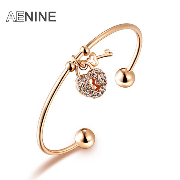 aenine valentine's gift rose gold cz crystal stone ladies bangle bracelets for women fashion jewelry christmas gift b150040270r, Black
aenine valentine's gift rose gold cz crystal stone ladies bangle bracelets for women fashion jewelry christmas gift b150040270r, Black