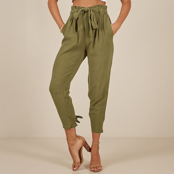 high waist pants women work paperbag belted tapered cropped pants pantalon femme trousers women peg pantalones mujer, Black;white
high waist pants women work paperbag belted tapered cropped pants pantalon femme trousers women peg pantalones mujer, Black;white