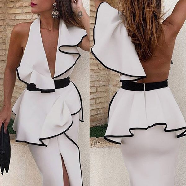 new arrived white color dress robe femme women showback deep v sleeveless neckless dress robe long sukienki #5, Black;gray
new arrived white color dress robe femme women showback deep v sleeveless neckless dress robe long sukienki #5, Black;gray