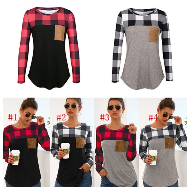 ins женщины plaid футболка o шеи проверено лоскутная tshirts пуловер top тройники с карман сетки рубашка весна сращивание partchwork t рубаш, White
ins женщины plaid футболка o шеи проверено лоскутная tshirts пуловер top тройники с карман сетки рубашка весна сращивание partchwork t рубаш, White