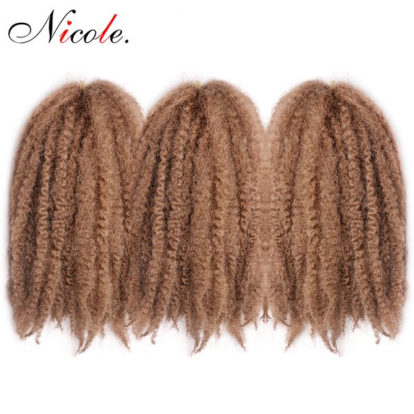 николь волос 18 дюймов 20 корни/упак. афро кудрявый поворот волос крючком diy косы прическа синтетические плетение наращивание волос высокая, Black
николь волос 18 дюймов 20 корни/упак. афро кудрявый поворот волос крючком diy косы прическа синтетические плетение наращивание волос высокая, Black