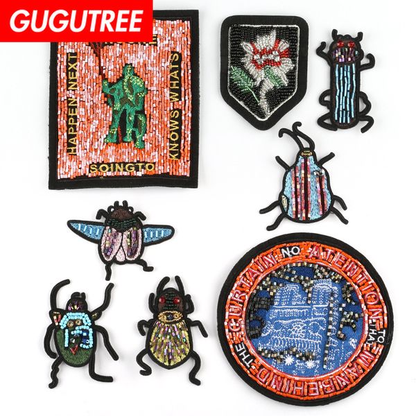 gugutree beaded embroidery insect patch animal patches badges applique patches for clothing dk-110, Black
gugutree beaded embroidery insect patch animal patches badges applique patches for clothing dk-110, Black