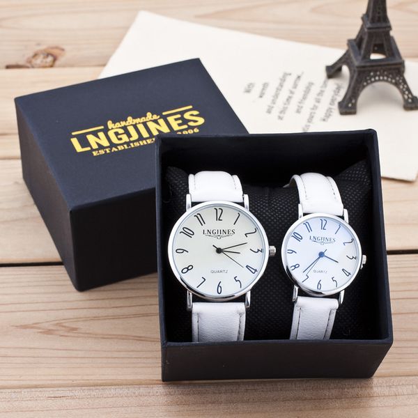 2pcs couple watch gift box fashion leather band analog quartz round wrist watch arabic numerals ladies watches relogio masculino, Slivery;brown
2pcs couple watch gift box fashion leather band analog quartz round wrist watch arabic numerals ladies watches relogio masculino, Slivery;brown