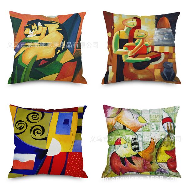 european strange painting flax embrace pillow case imitate mabaozhen automobile sofa back cushion cushion pillow
european strange painting flax embrace pillow case imitate mabaozhen automobile sofa back cushion cushion pillow