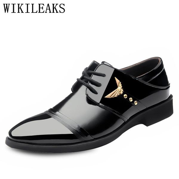 designer wedding shoes man patent leather black oxford shoes for men formal mariage mens pointed toe dress zapatos hombre
designer wedding shoes man patent leather black oxford shoes for men formal mariage mens pointed toe dress zapatos hombre