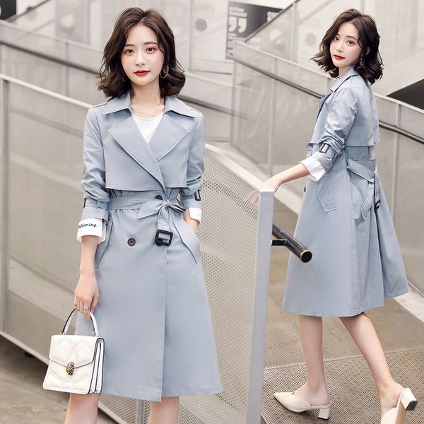 mujer elegant trench coat spring autumn double-breasted outwear female long-sleeved temperament high-end casual windbreaker z584, Tan;black
mujer elegant trench coat spring autumn double-breasted outwear female long-sleeved temperament high-end casual windbreaker z584, Tan;black