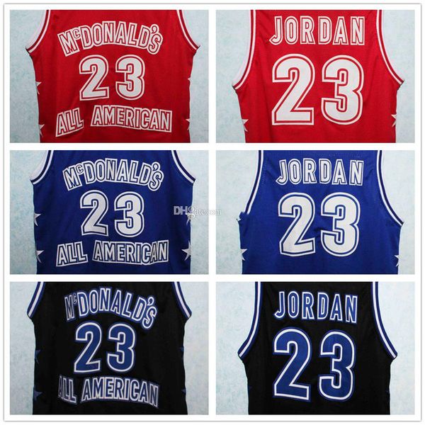 mcdonald's all american #23 retro blue white michael mj basketball jersey men's ed custom number name jerseys, Black
mcdonald's all american #23 retro blue white michael mj basketball jersey men's ed custom number name jerseys, Black