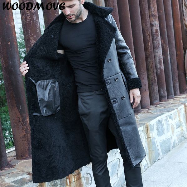 fashion motorcycle leather jacket men winter double breasted black real leather jackets mens long real sheepskin coat
fashion motorcycle leather jacket men winter double breasted black real leather jackets mens long real sheepskin coat