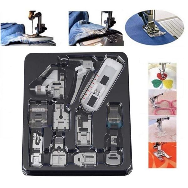 11 pieces presser foot set combination household sewing machine presser foot set multifunction a b style sewing accessories, Black
11 pieces presser foot set combination household sewing machine presser foot set multifunction a b style sewing accessories, Black