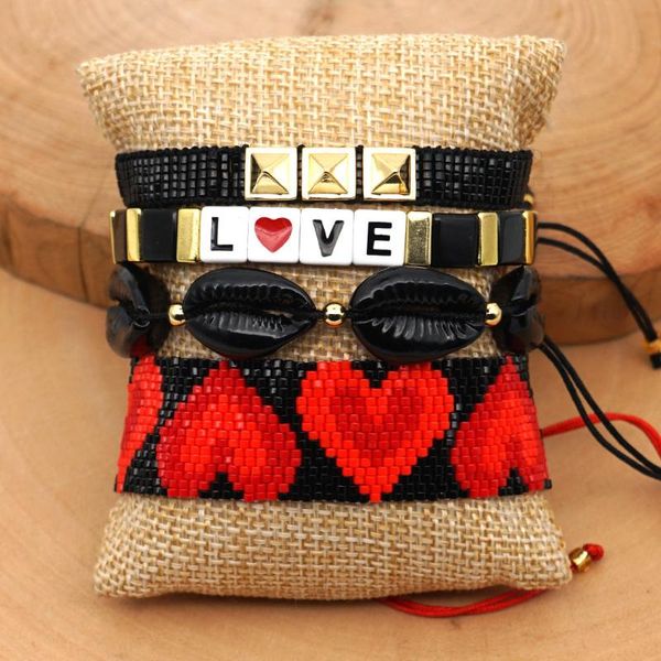 black shell rainbow miyuki beads bracelets set love heart women new geometric enamel tila bracelet handmade armband lover gifts
black shell rainbow miyuki beads bracelets set love heart women new geometric enamel tila bracelet handmade armband lover gifts