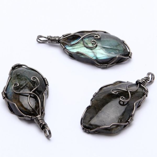 natural glitter stone handmade jewelry labradorite creative creative winding pendant for jewelry diy necklace accessories, Bronze;silver
natural glitter stone handmade jewelry labradorite creative creative winding pendant for jewelry diy necklace accessories, Bronze;silver