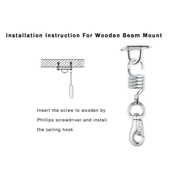 large load capacity swivel hook spring camping accessories hammock hanging kit ceiling mount ultimate stainless steel relaxation
large load capacity swivel hook spring camping accessories hammock hanging kit ceiling mount ultimate stainless steel relaxation