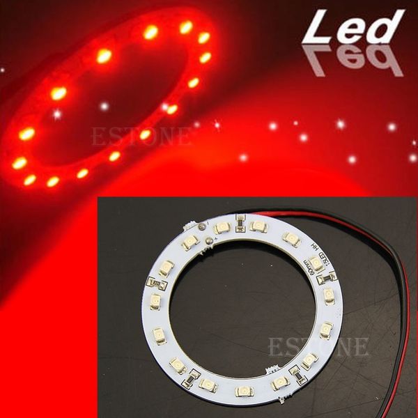 2x bright red 60mm angel eyes 15 smd led ring car light dc 12v 
2x bright red 60mm angel eyes 15 smd led ring car light dc 12v