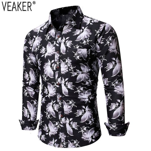 2019 new men's flower printed long sleeve shirts male slim fit floral shirt autumn basic -2xl, White;black
2019 new men's flower printed long sleeve shirts male slim fit floral shirt autumn basic -2xl, White;black