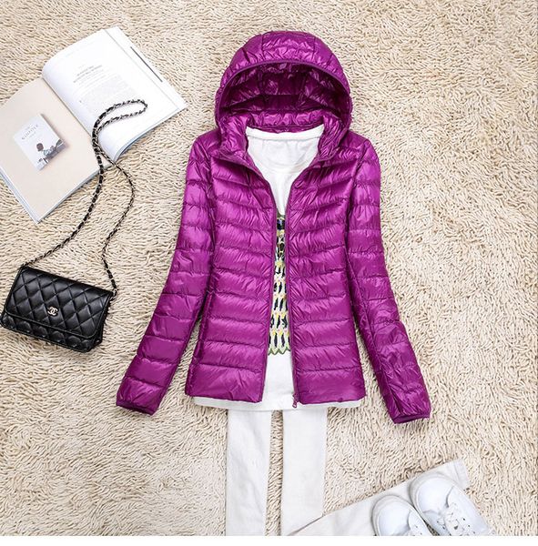 hooded ultra thin lightweight white duck down jackets women down coats plus size, Black
hooded ultra thin lightweight white duck down jackets women down coats plus size, Black
