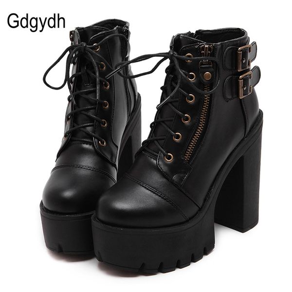 gdgydh russian shoes black platform boots women zipper spring high heels shoes lace up ankle boots leather big size 42
gdgydh russian shoes black platform boots women zipper spring high heels shoes lace up ankle boots leather big size 42