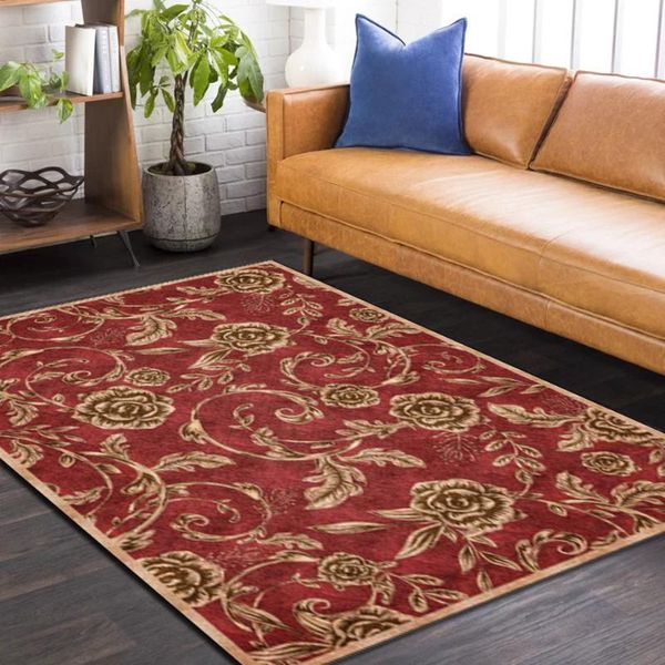 carpets american style red wine carpet with rose flower for living room retro rug bedroom european decor home bedside mat vintage
carpets american style red wine carpet with rose flower for living room retro rug bedroom european decor home bedside mat vintage