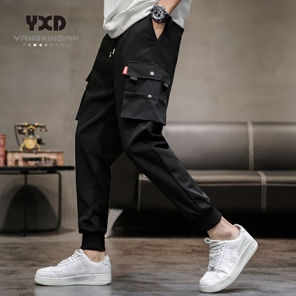 men's pants drop men clothing multi-pocket cargo man streetwear hip hop mens fashion track casual trousers jogger, Black
men's pants drop men clothing multi-pocket cargo man streetwear hip hop mens fashion track casual trousers jogger, Black