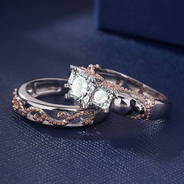Gothic Skull Hollow Style Round Finger Silver Rose Gold Color Crystal CZ Double Rings For Women Fashion Jewelry Gift Ring Set
Gothic Skull Hollow Style Round Finger Silver Rose Gold Color Crystal CZ Double Rings For Women Fashion Jewelry Gift Ring Set