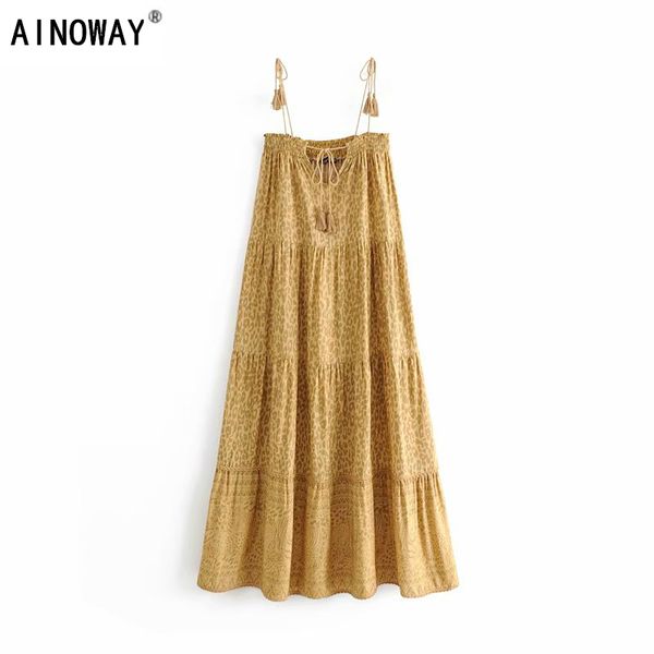 vintage chic women floral print sleeveless beach long bohemian spaghetti strap tassel maxi dress ladies summer boho dress, Black;gray
vintage chic women floral print sleeveless beach long bohemian spaghetti strap tassel maxi dress ladies summer boho dress, Black;gray