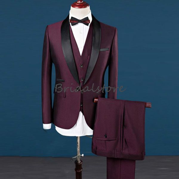 fine navy burgundy mens wedding tuxedos man evening suits slim fit groom tuxedos formal wears shawl lapel groomsman jacket pants vest, Black
fine navy burgundy mens wedding tuxedos man evening suits slim fit groom tuxedos formal wears shawl lapel groomsman jacket pants vest, Black