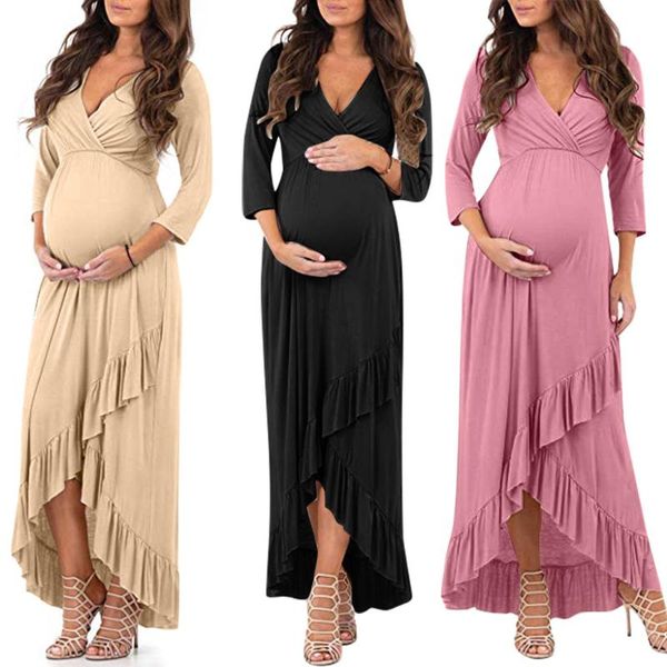 dress women pregnant nusring maternity long sleeve ruffles solid irregularity dresses maternity dresses pregnancy dress 2020, White
dress women pregnant nusring maternity long sleeve ruffles solid irregularity dresses maternity dresses pregnancy dress 2020, White