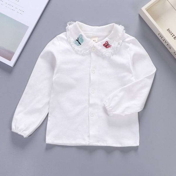 2018 ruffle sleeves cotton shirt baby girl solid long sleeve shirt kids turn-down collartoddler shirts autumn girls shirts, White;black
2018 ruffle sleeves cotton shirt baby girl solid long sleeve shirt kids turn-down collartoddler shirts autumn girls shirts, White;black