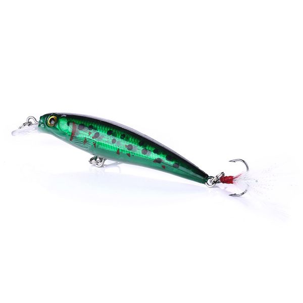 1pcs hard plastic feather minnow lure outdoor fishing simulation bait lifelike hook crankbaits
1pcs hard plastic feather minnow lure outdoor fishing simulation bait lifelike hook crankbaits