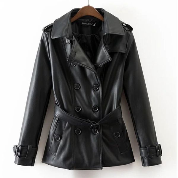 new spring autumn leather jacket women black slim double breasted ladies female clothes vintage pu faux leather coat outerwear
new spring autumn leather jacket women black slim double breasted ladies female clothes vintage pu faux leather coat outerwear