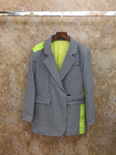 summer 2019 new women's suit collar colour splicing chequered long sleeve hundred lay-up short coat 605, Black;brown
summer 2019 new women's suit collar colour splicing chequered long sleeve hundred lay-up short coat 605, Black;brown