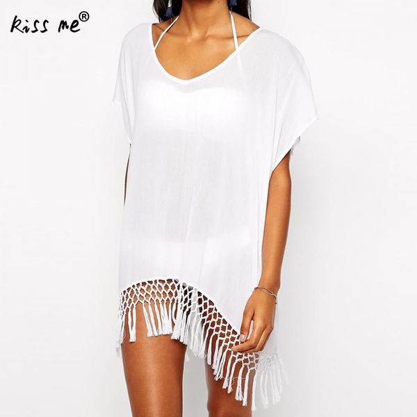 short sleeve summer beach dress cover up tassel swimsuit for women white black maxi dress ladies covers up beach wear, Blue;gray
short sleeve summer beach dress cover up tassel swimsuit for women white black maxi dress ladies covers up beach wear, Blue;gray