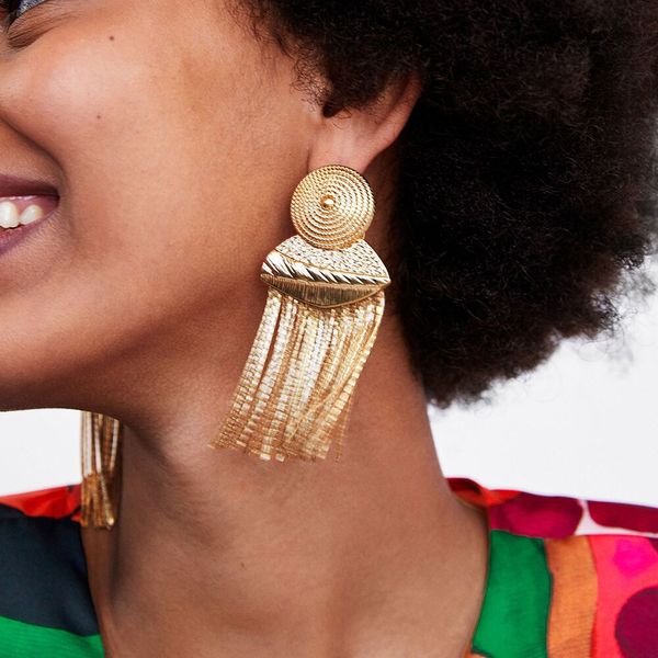 geometric alloy long chain tassel earrings for women ethnic jewelry boho statement drop dangle earrings fashion gift, Silver
geometric alloy long chain tassel earrings for women ethnic jewelry boho statement drop dangle earrings fashion gift, Silver