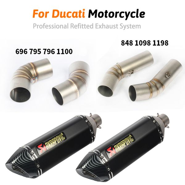 left right ) for 696 695 795 1100 exhaust pipe slip on motorcycle mid pipe 51mm tail escape with db killer
left right ) for 696 695 795 1100 exhaust pipe slip on motorcycle mid pipe 51mm tail escape with db killer