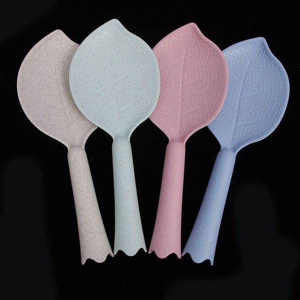 1 pc lovely kitchen supply wheat straw plastic leaves shape non stick rice paddle spoon kitchen tools 4 colors ing
1 pc lovely kitchen supply wheat straw plastic leaves shape non stick rice paddle spoon kitchen tools 4 colors ing