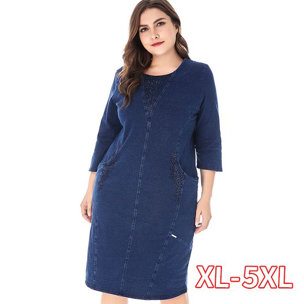 casual dresses womens plus size denim dress for women fashion ladies vintage elegant noble party large fall, Black;gray
casual dresses womens plus size denim dress for women fashion ladies vintage elegant noble party large fall, Black;gray