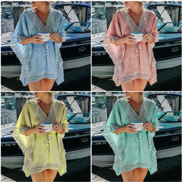 2019 fashion women bathing suit lace tassel bikini swimwear cover up casual dresses tassel bikini swimwear bohemia casual beach, Blue;gray
2019 fashion women bathing suit lace tassel bikini swimwear cover up casual dresses tassel bikini swimwear bohemia casual beach, Blue;gray