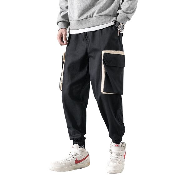 men hip hop cargo pants 2019 man patchwork overalls streetwear joggers pants men multi-pockets fitness casual mens harem, Black
men hip hop cargo pants 2019 man patchwork overalls streetwear joggers pants men multi-pockets fitness casual mens harem, Black