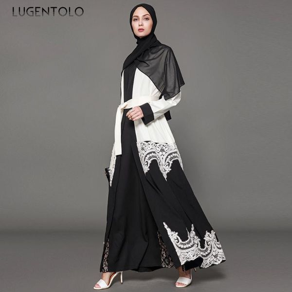 lugentolo women dress muslim summer lace stitching print plus size 5xl balck white fashion loose cardigan national arab, Tan;black
lugentolo women dress muslim summer lace stitching print plus size 5xl balck white fashion loose cardigan national arab, Tan;black