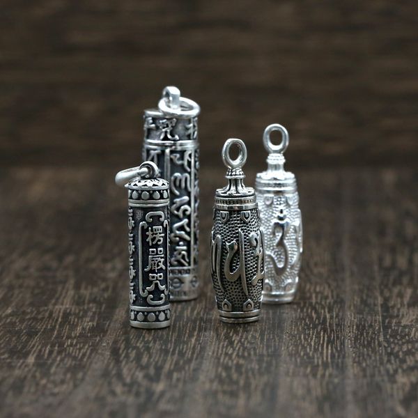 925 sterling silver six works buddhism jewelry surangama mantra proverbs gawu box pendant necklace men women locket storage case
925 sterling silver six works buddhism jewelry surangama mantra proverbs gawu box pendant necklace men women locket storage case