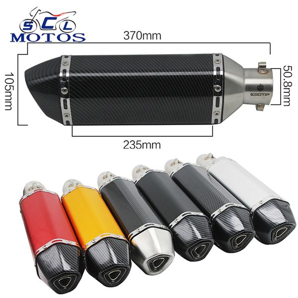 sclmotos- 51mm modified motorcycle akrapovic exhaust muffler pipe with db killer escape moto pit bike racing nmax crf 230 mt03
sclmotos- 51mm modified motorcycle akrapovic exhaust muffler pipe with db killer escape moto pit bike racing nmax crf 230 mt03
