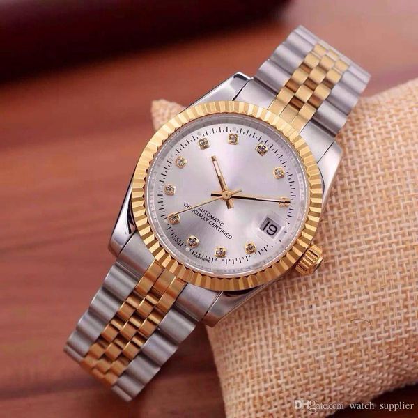 montre day men's and women's watch diamond dial automatic movement watch ladies men's watch 316 stainless steel folding maste, Slivery;brown
montre day men's and women's watch diamond dial automatic movement watch ladies men's watch 316 stainless steel folding maste, Slivery;brown