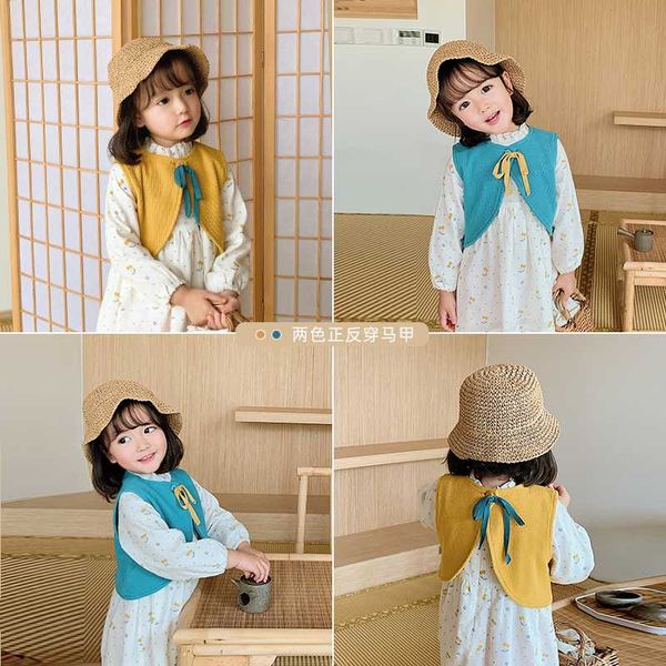 young girls leisure new spring and summer fashion waistcoat children thin loose small vest, Blue
young girls leisure new spring and summer fashion waistcoat children thin loose small vest, Blue