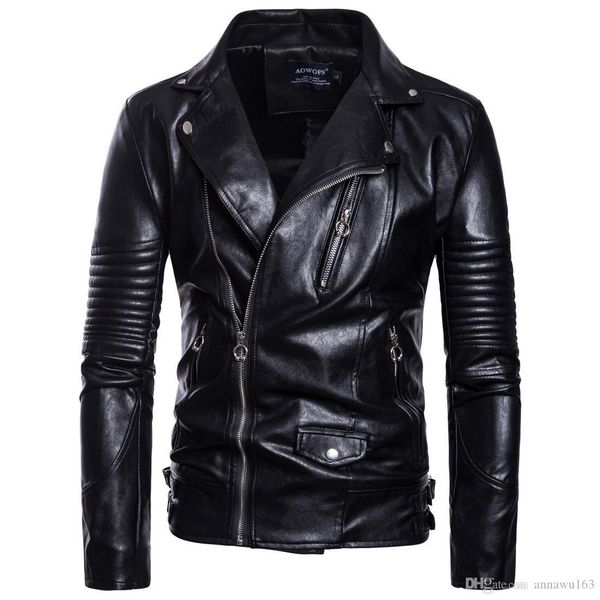 men fashion luxury leather jacket spring autumn new british style men leather jacket motorcycle jacket male coat europe size m-5xl, Black
men fashion luxury leather jacket spring autumn new british style men leather jacket motorcycle jacket male coat europe size m-5xl, Black