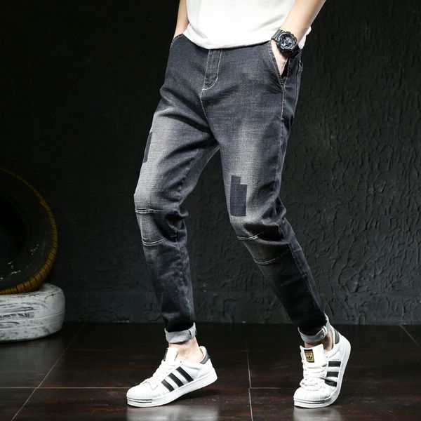 spring ultra-stretch harem jeans men's loose-fit legs skinny plus-sized fat elastic pants fashion, Blue
spring ultra-stretch harem jeans men's loose-fit legs skinny plus-sized fat elastic pants fashion, Blue