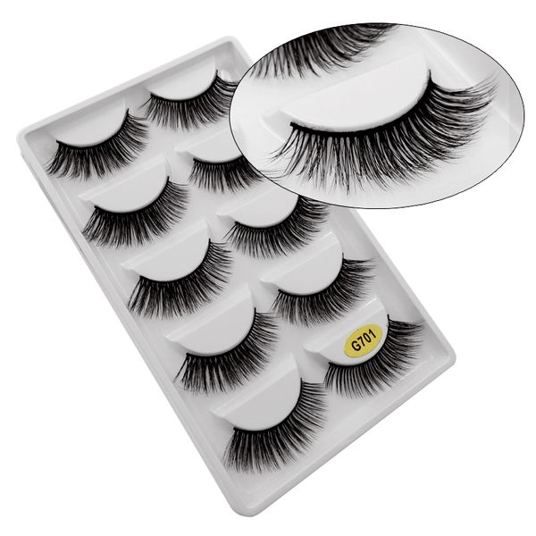 hbzgtlad 5 pairs mink fake eyelashes 3d natural false eyelashes mink lashes soft eyelash extension makeup kit cilios g701
hbzgtlad 5 pairs mink fake eyelashes 3d natural false eyelashes mink lashes soft eyelash extension makeup kit cilios g701