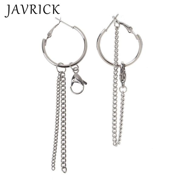titanium steel lock asymmetric chain drop earrings korean fashion jewelry unisex, Silver
titanium steel lock asymmetric chain drop earrings korean fashion jewelry unisex, Silver