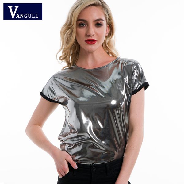 vangull women silver t-shirt short sleeve o neck regular fit t-shirts 2020 ladies shiny party summer loose tee for woman, White
vangull women silver t-shirt short sleeve o neck regular fit t-shirts 2020 ladies shiny party summer loose tee for woman, White